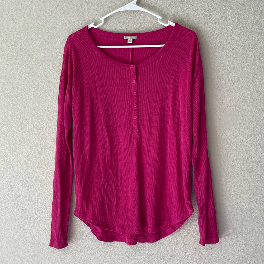 GAP Henley Long-sleeve Top
